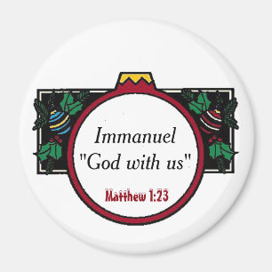 Immanuel God with us Christmas Customise It Magnet