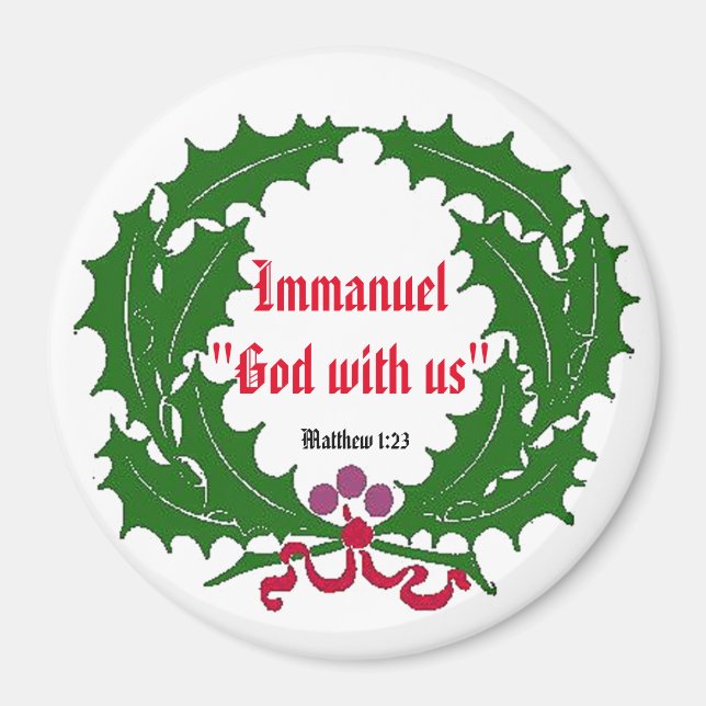 Immanuel God with us Reef Customise It Magnet (Front)