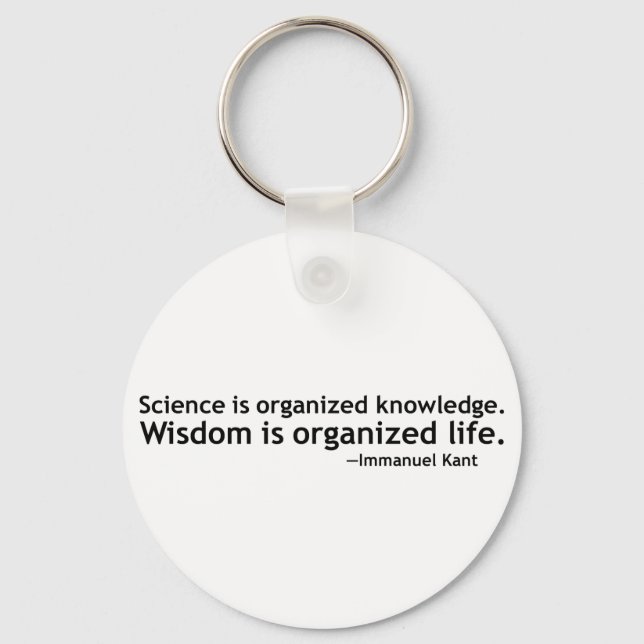 Immanuel Kant Quotation Key Ring (Front)