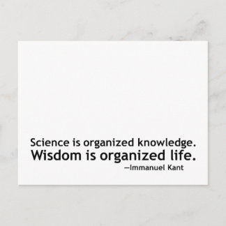 Immanuel Kant Quotation Postcard