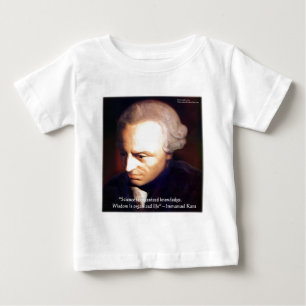 Immanuel Kant Science Vs Knowledge Quote Gifts Baby T-Shirt