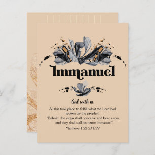 Immanuel   Names of God Devotional Bible  Postcard