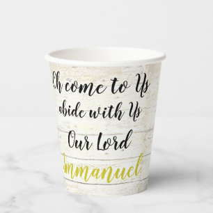 Immanuel paper cups