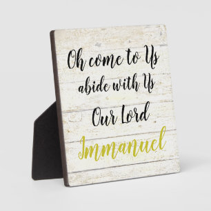 Immanuel  plaque