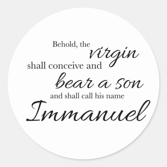 Immanuel Sticker (Front)