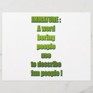 Immature funny text flyer