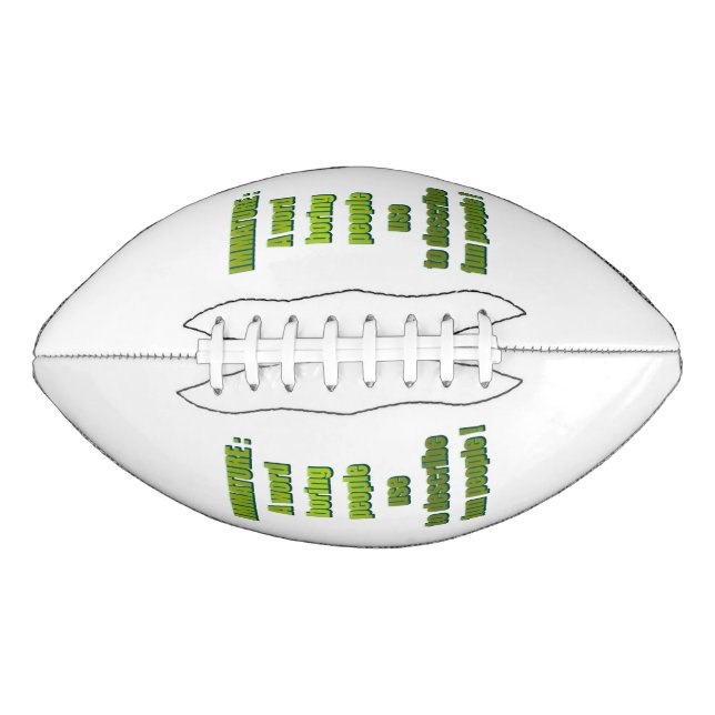 Immature funny text football (Front)