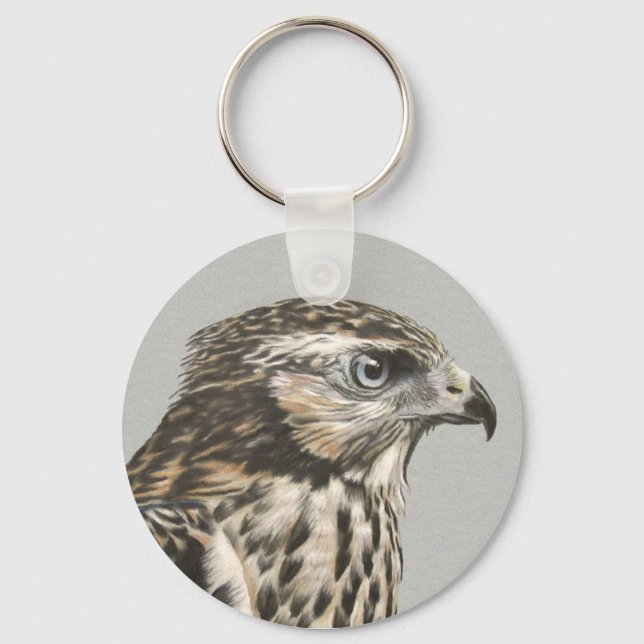 Immature Goshawk Key Ring (Front)