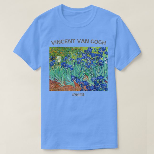 Immersive Van Gogh Irises  T-Shirt (Design Front)