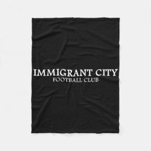 Immigrant City Footll Club - Minimalist Soccer Fleece Blanket