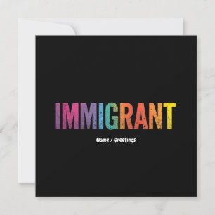 Immigrant Simple Minimalist Anti-Racism Design Invitation