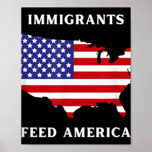 Immigrants Feed America Refugee Rights Liberal Ant Poster