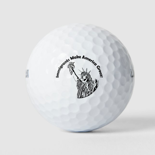 Immigrants Make America Great Golf Balls (Front)