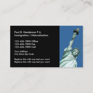 Immigration Attorney Business Cards