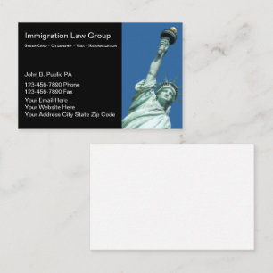 Immigration Law Attorney Business Cards