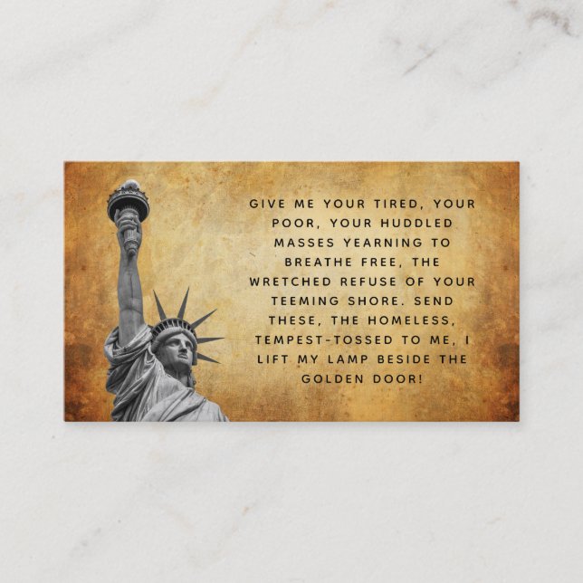 Immigration Lawyer Slogans Business Card (Front)