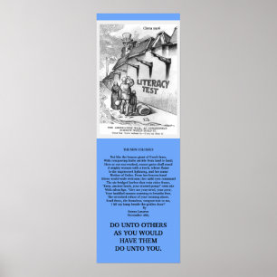 Immigration Refugees Vintage Political Cartoon cpy Poster