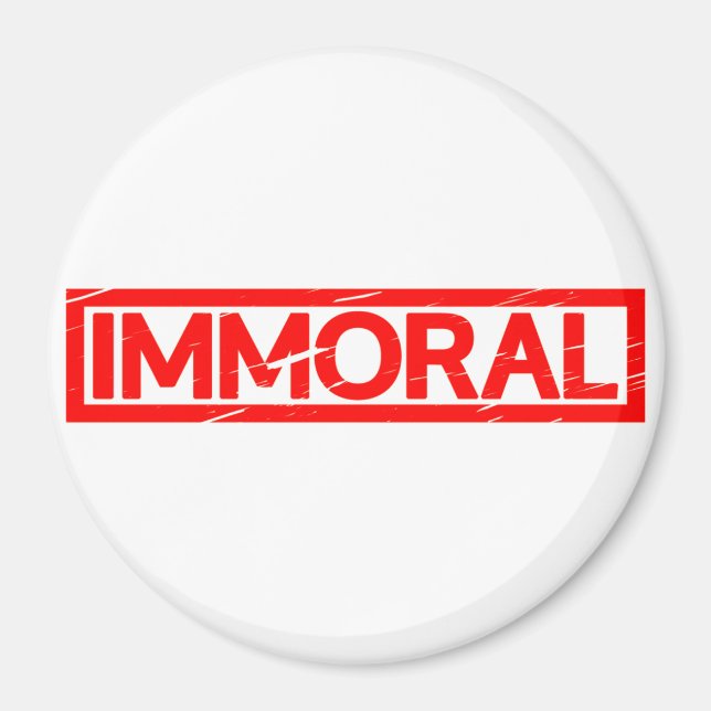 Immoral Stamp Magnet (Front)