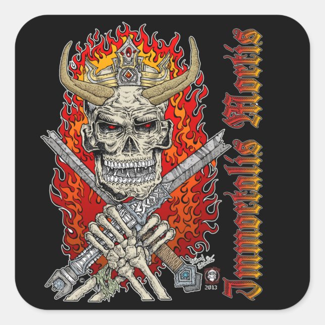 Immortalis Mortis Immortal Death sticker poor kids (Front)