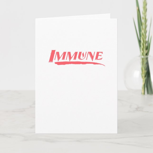 Immune - Corona Virus Awareness Design Card (Front)
