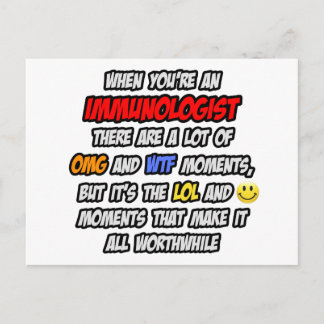 Immunologist .. OMG WTF LOL Postcard