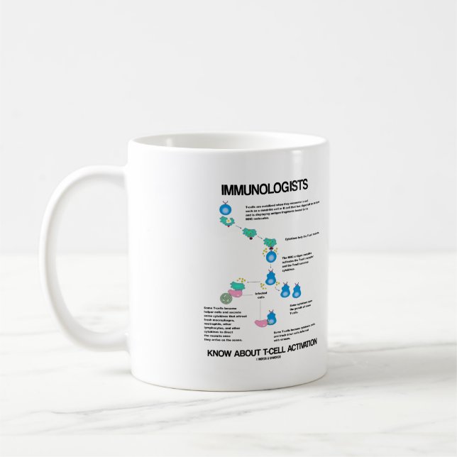 Immunologists Know About T-Cell Activation Coffee Mug (Left)
