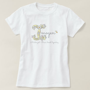 Imogen girls I name meaning monogram tee