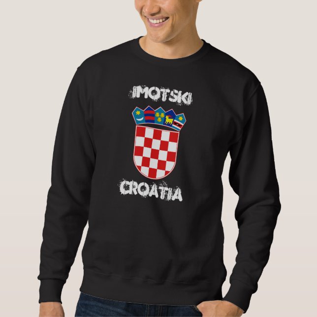 Imotski, Croatia with coat of arms Sweatshirt (Front)