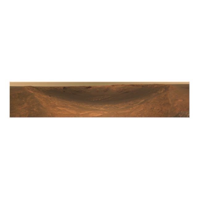 Impact crater Endurance on the surface of Mars Photo Print (Front)
