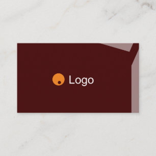 Impacty Bordeaux Corporate Flat Shapes Business Card