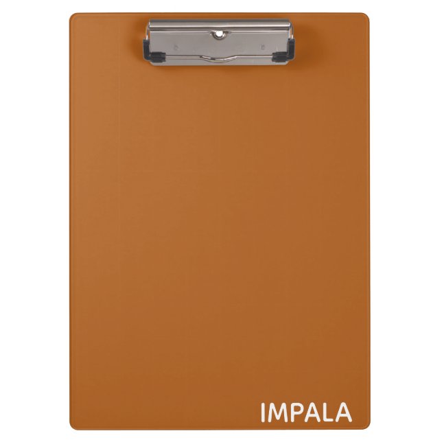 Impala brown colour name clipboard (Front)
