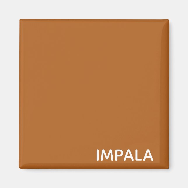 Impala brown colour name magnet (Front)