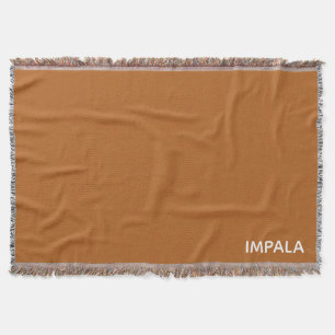 Impala brown colour name throw blanket