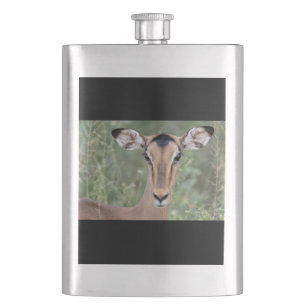 Impala Portrait Hip Flask