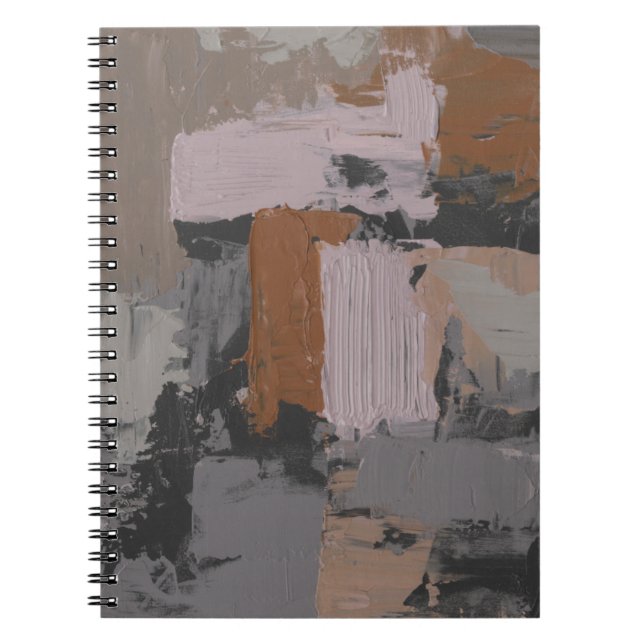 Impasto Abstract I Spiral Notebook (Front)
