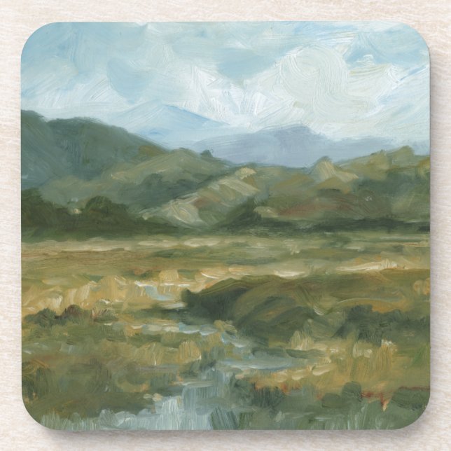 Impasto Landscape III Coaster (Front)