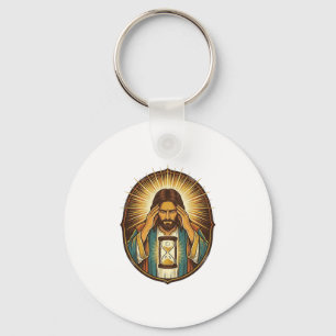 Impatient Jesus Loading Hourglass Slow Internet Te Key Ring