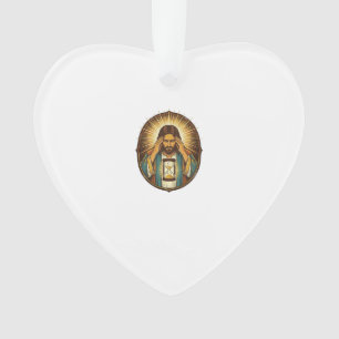 Impatient Jesus Loading Hourglass Slow Internet Te Ornament