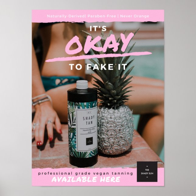 Impatiently Shady Poster - Pink Branded (Front)