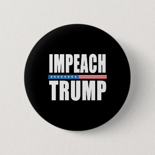 Impeach 45 Anti Trump He Is Not My President 6 Cm Round Badge
