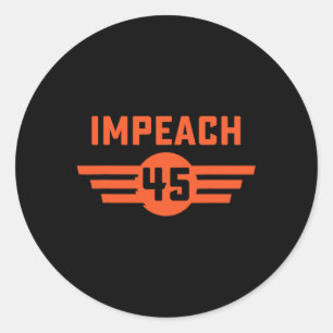 Impeach 45 - Liberal Resistance Vintage  Classic Round Sticker