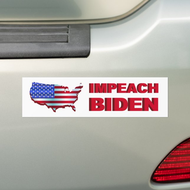 Impeach Biden Bumper Sticker (On Car)