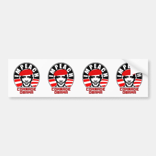 Impeach Comrade Obama Bumper Sticker (Front)