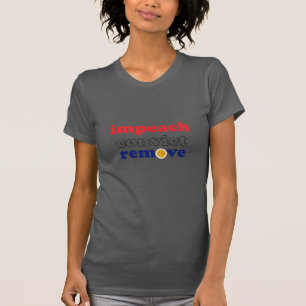 Impeach Convict Remove Smile grey T-Shirt