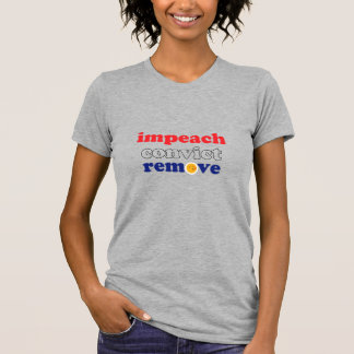 Impeach Convict Remove Smile heather grey T-Shirt