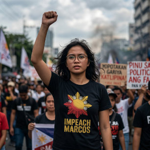 Impeach Marcos Filipino Corruption Protest T-Shirt