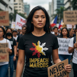 Impeach Marcos Filipino Protest Corruption T-Shirt