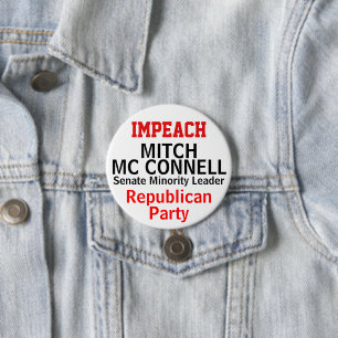 Impeach Mc Connell Senate EDIT NAME 7.5 Cm Round Badge