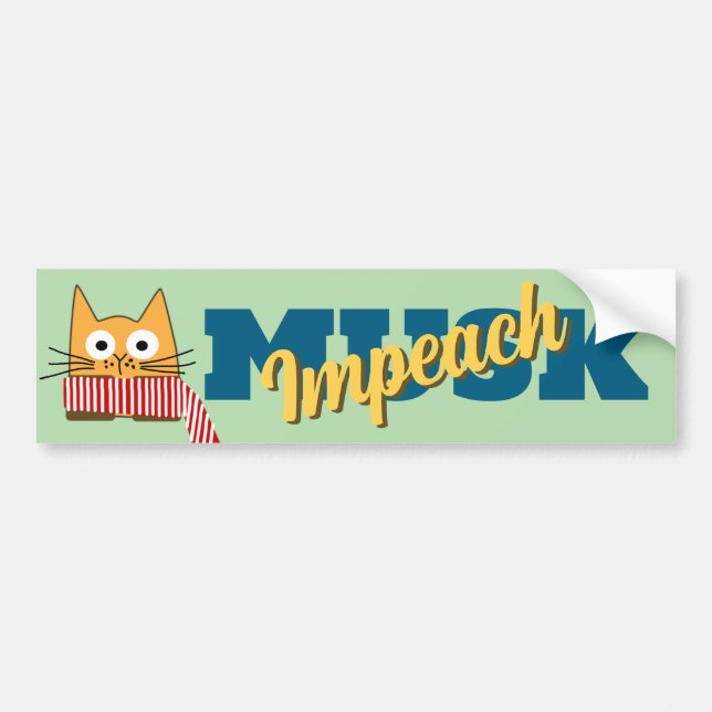 Impeach Musk Bumper Sticker (Front)