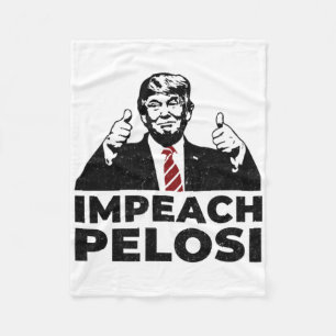 Impeach Nancy Pelosi Pro Trump Shifty Schiff Whist Fleece Blanket